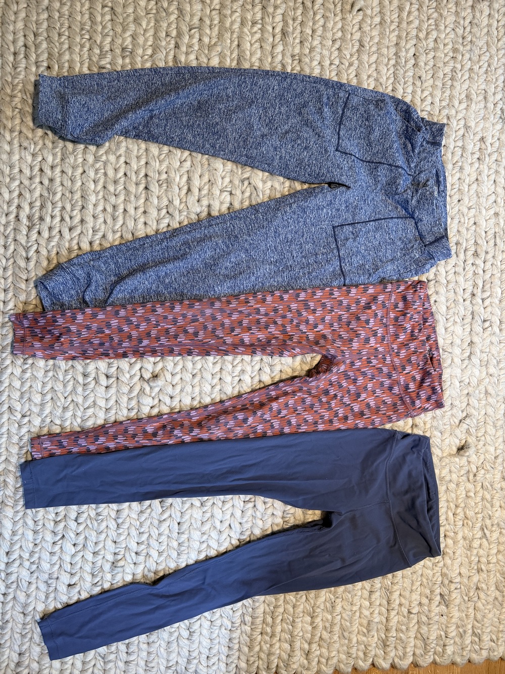 Lot of 3 Athleta Girl Leggings and Sweatpants, 8-10